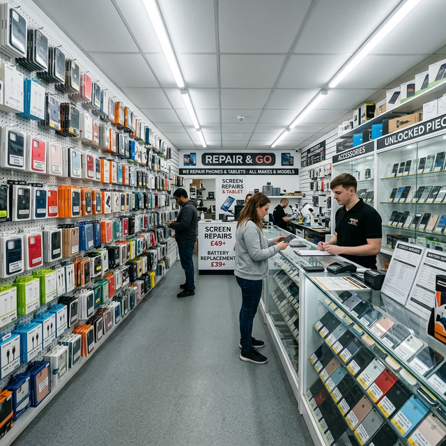 V mobiles store layout